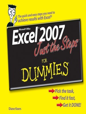 Excel 2007 Just the Steps For Dummies - ebook